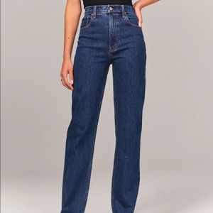 Abercrombie and Fitch ultra high rise 90s straight jeans
